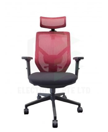 Webpro 12 Highback Adjustable Arm Office Chair (Red)
