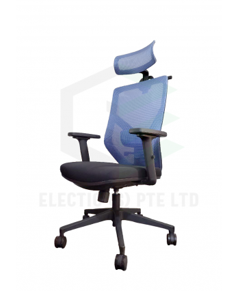 Webpro 12 Highback Adjustable Arm Office Chair (Blue)