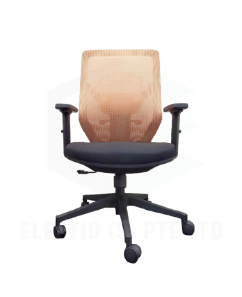 Webpro 12 Midback Adjustable Arm Office Chair (Orange)
