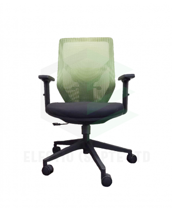 Webpro 12 Midback Adjustable Arm Office Chair (Green)